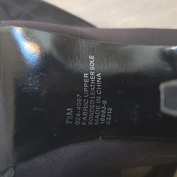 Black Bow peep toe - Picture 3 of 5